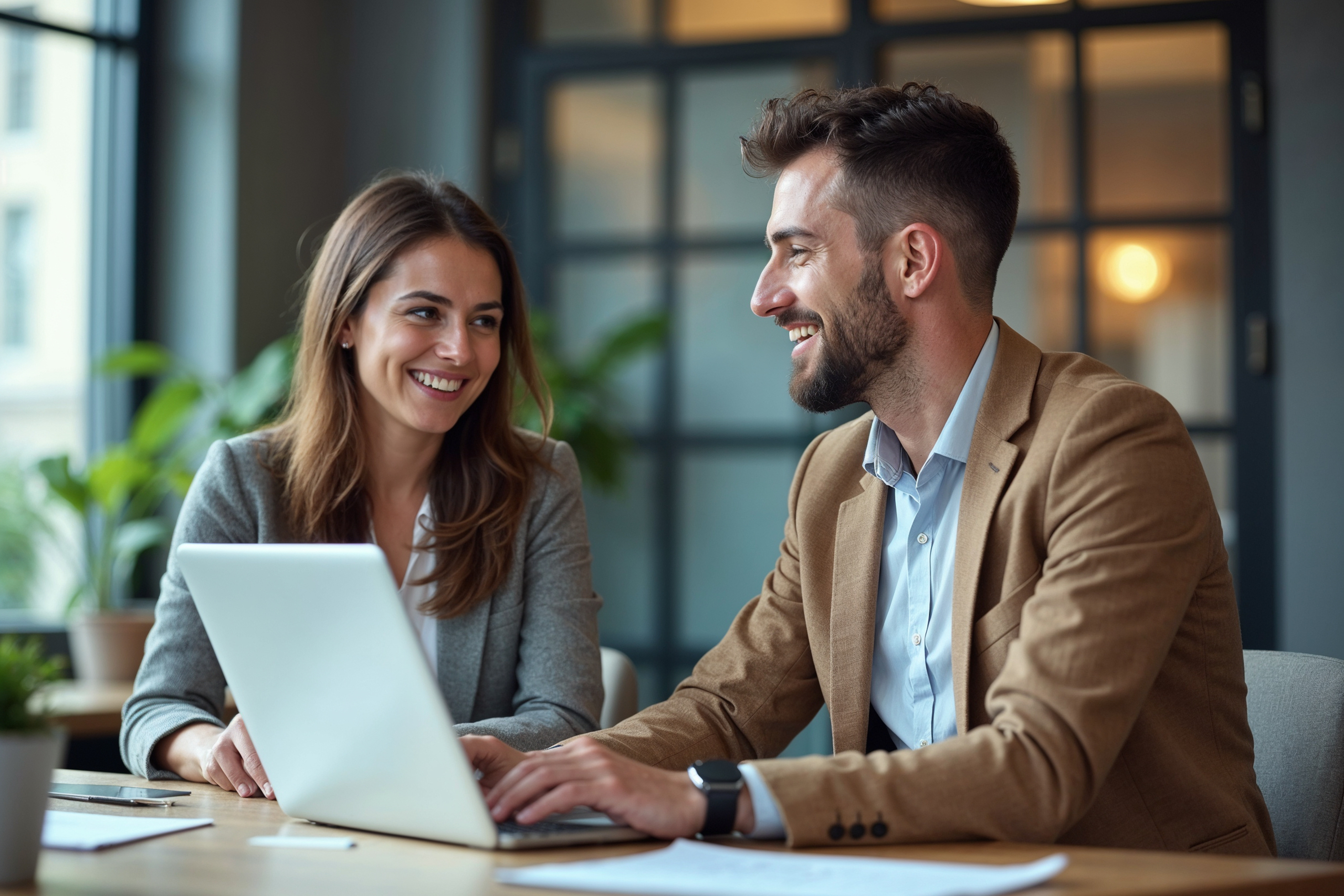 professional people with a laptop