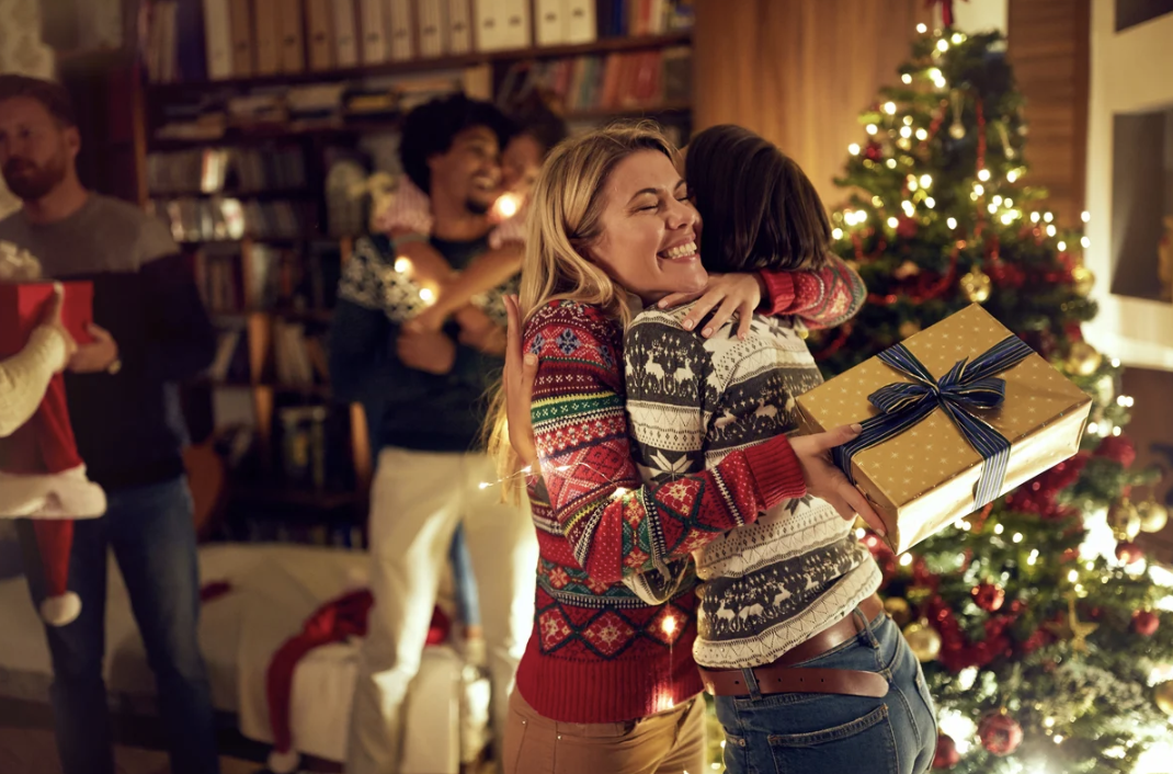 Gift giving at christmas