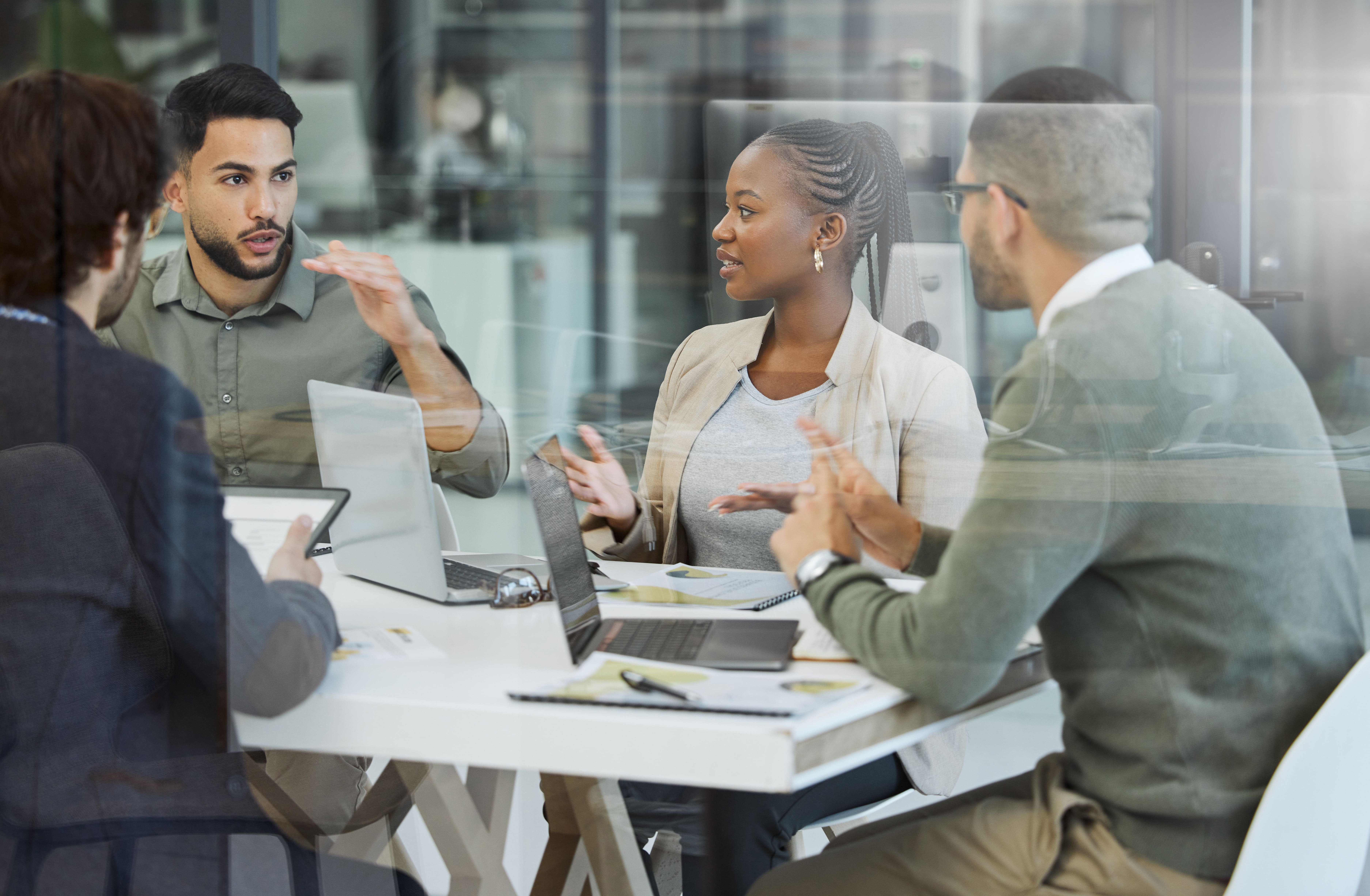 people in a meeting
