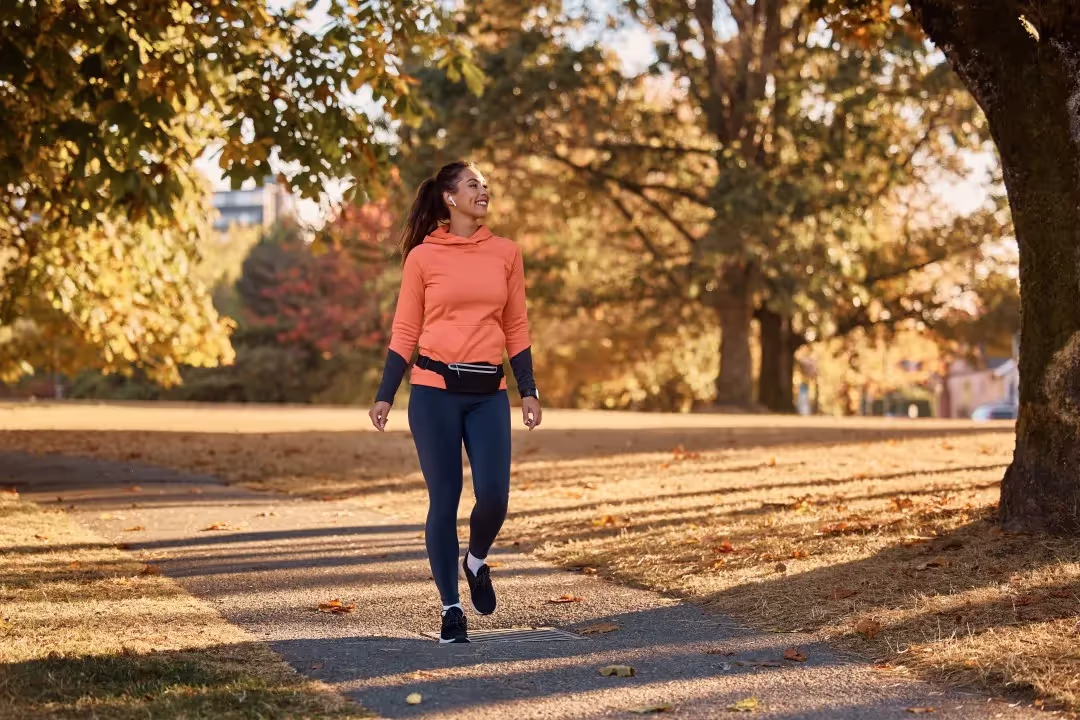 Woman taking a walk