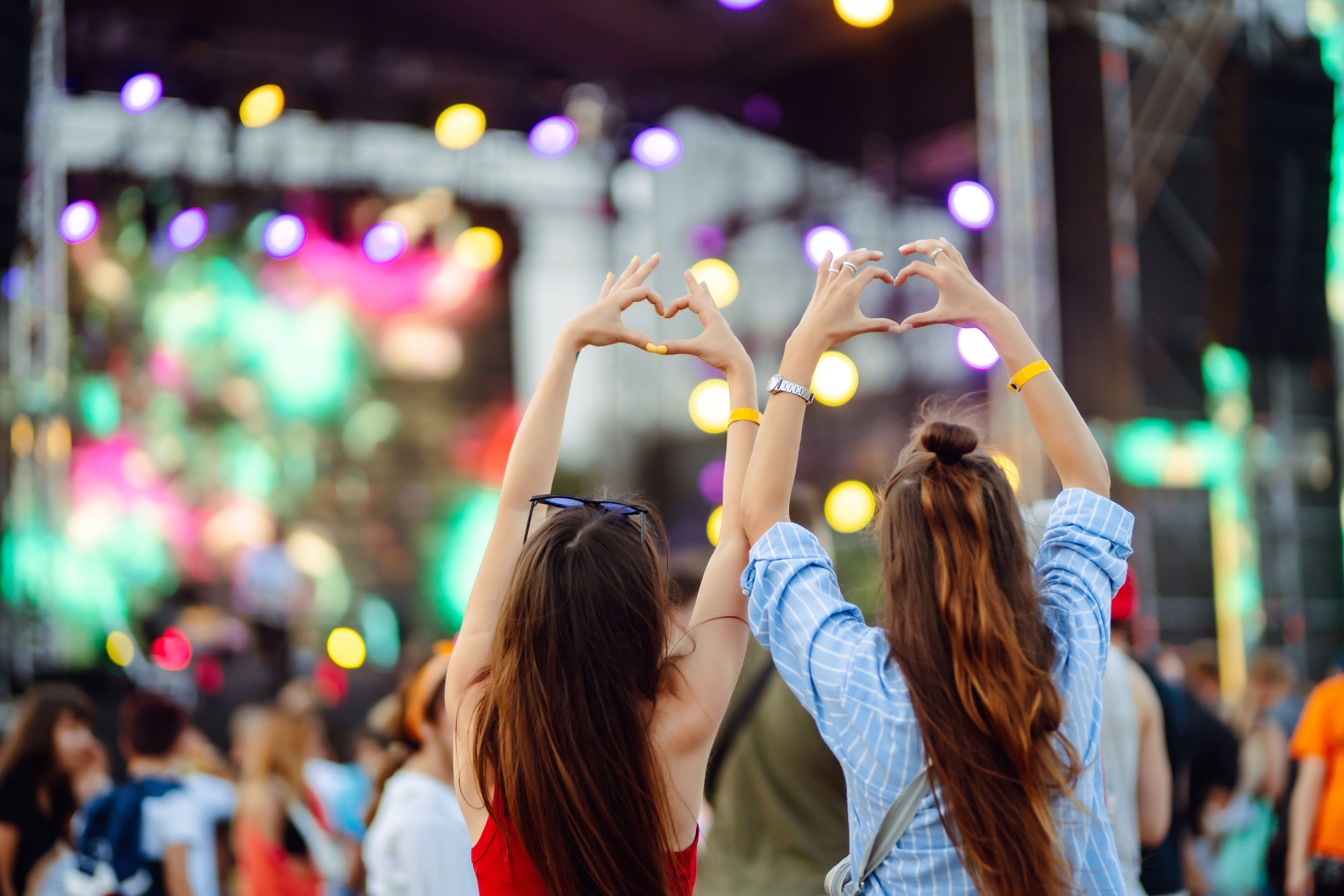 women in a concert