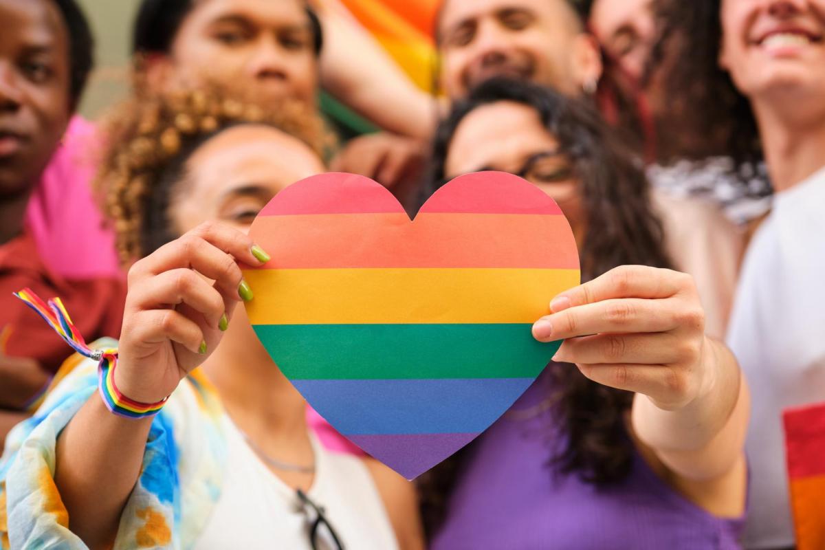 Rainbow heart